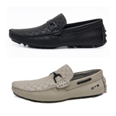 Imagem de Kit 02 Pares Mocassim Driver Masculino Clube do Sapato de Franca NS KIT Skyline-Masculino