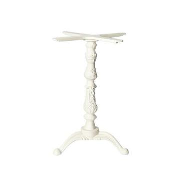 Imagem de Kit Pé de Mesa Base Trava Veroninha Alumínio Fundido Branco - Shopmast