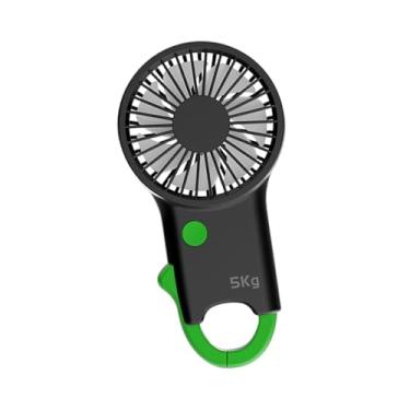 Imagem de BLWOTMOR Ventilador Portátil com Suporte de Aderência, Acessório de Verão para Todas As Idades, Ventilador Pessoal Compacto 2 em 1, Verde, Tamanho real