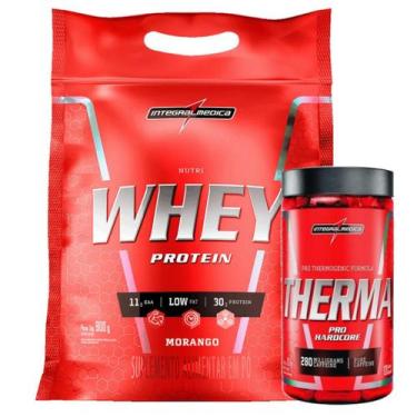 Imagem de Kit Nutri Whey Protein 907g + Therma Pro 120 Caps Integralmedica, Baun