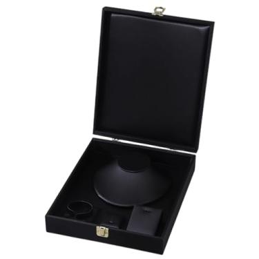 Imagem de YIJU Bandeja para joias, expositor de joias para anéis, pulseiras, brincos, colar, suporte de exposição leve e multifuncional para shopping, Preto