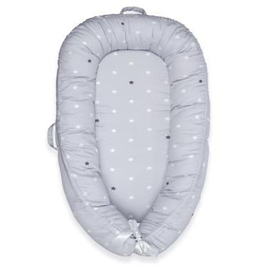 Imagem de Espreguiçadeira de bebê para recém-nascidos de 0 a 24 meses, capa de ninho respirável e macia para bebês meninas e meninos, presentes essenciais para bebês, assento de chão portátil para casa e