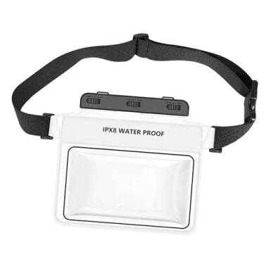 Imagem de RNXRZANK Suporte de Telefone à Prova D'água para Pochete de Cintura para Snowboard E Uso Subaquático, Branco
