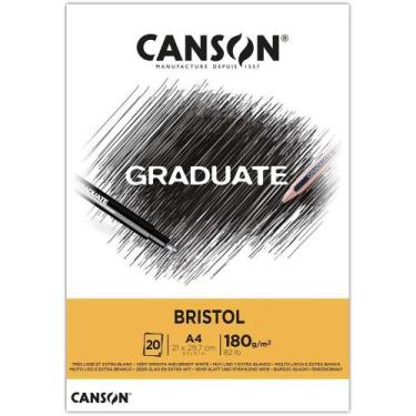 Imagem de Bloco Canson Graduate Bristol A4 180grs 20fls