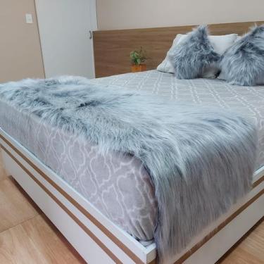 Imagem de Peseira Manta Pelucia Pelo Alto Para Cama  Queen - 2,00 X 0,60 m - S D