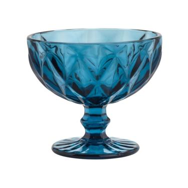 Imagem de Taça de Sobremesa em Vidro 310ml 1 peça Diamond Azul - Lyor