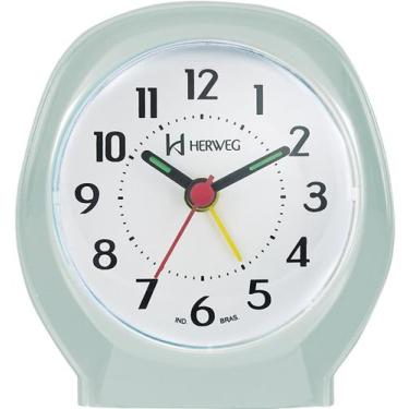 Imagem de Relogio despertador herweg 2634-072 verde claro, VERDE CLARO