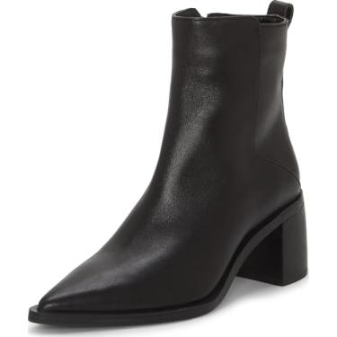 Imagem de Vince Camuto Bota feminina de cano curto Lorelai, Couro preto, 38