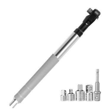 Imagem de Chave de extensão de deslocamento de 1/5.1 cm, ferramenta extensora de chave de impacto quadrada para furadeira elétrica, interruptor de um botão de alto torque, ferramenta extensora de catraca de