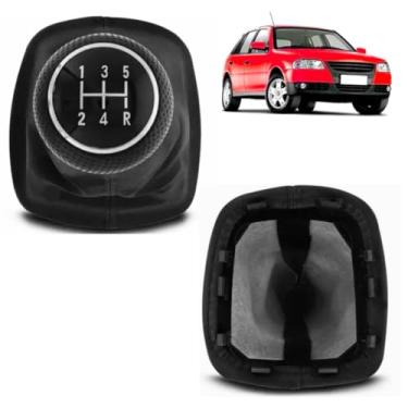 Imagem de Kit Manopla Bola de Cambio Original + Coifa e Base Gol G4 Saveiro Parati 2006 a 2014