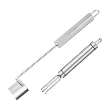 Imagem de Generic Descascador de milho em aço inoxidável, descascador de espigas de milho, debulhador prático, fácil de usar, presente, acessório multifuncional para, Style C Set