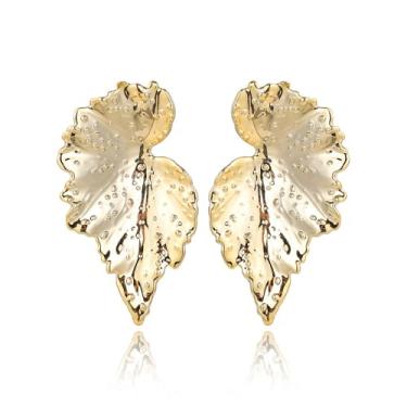 Imagem de Brincos femininos de folha de bordo dourado para outono outono e dia de ação de graças, one size, Zinco, Sem pedra preciosa