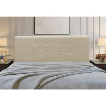 Imagem de Cabeceira Estofados Casal Queen Quarto 1,64cm Betina Suede Bege Madelina Decor