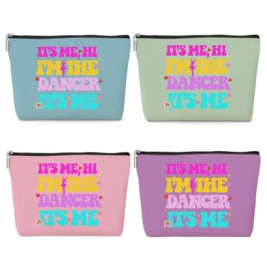 Imagem de Bolsa de cosméticos jeilink, pacote com 4 unidades, presente de dança,