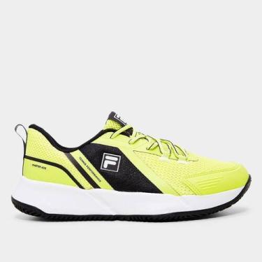 Imagem de Tênis Fila Master Ace Masculino, Verde limão, Preto, 44
