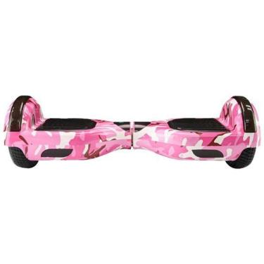 Imagem de Hoverboard Overboard Skate Elétrico Led Rosa Camuflado Nº18