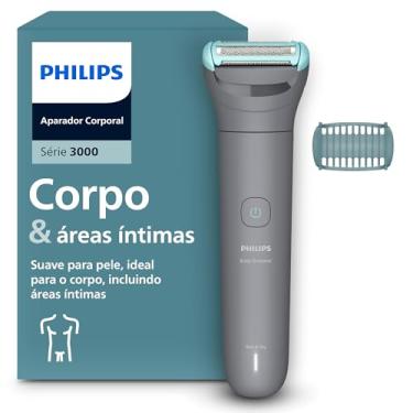 Imagem de PHILIPS aparador e raspador de pelos do corpo, à prova d’água, Bivolt - BG3470/15