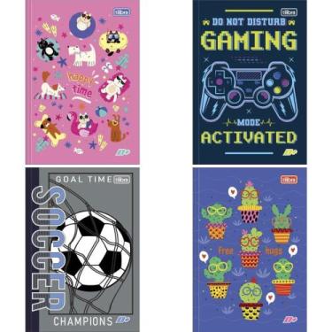 Imagem de Caderno Brochura 1/4 Capa Dura D+ 48 Folhas - Pacote com 15 - Tilibra