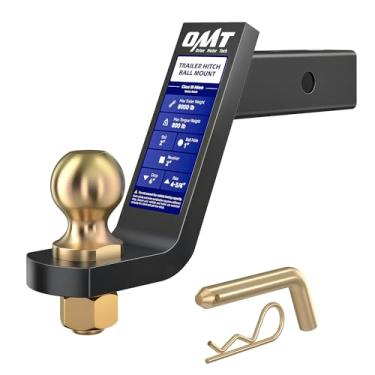 Imagem de Orion Motor Tech Suporte de esfera de engate de reboque, para receptor de 5 cm com bola de 5 cm, queda de 15 cm, capacidade de reboque, capacidade de reboque, engate de reboque resistente, engate de