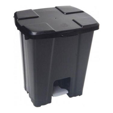 Imagem de Lixeira Plástica 30 Litros Com Pedal Para Condomínio Casa - Higipack