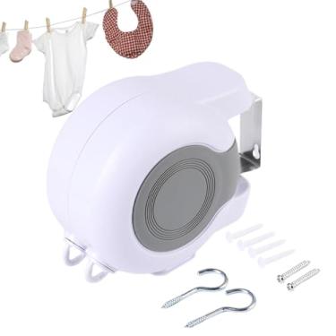 Imagem de Varal de viagem portátil, de varal portátil - Corda de secagem para varal para lavanderia ao ar livre para viagens,Corda de secagem de roupas de construção resistente para banheiro, camping, viagens,