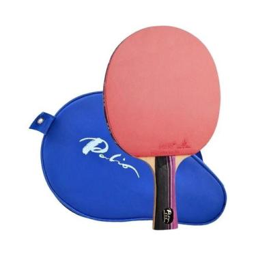 Imagem de Raquete De Tênis De Mesa Carbono 3 Estrelas Com Borracha CJ8000, Ofens