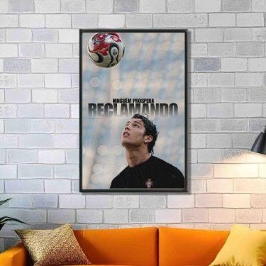 Imagem de Quadro Decorativo Cristiano Ronaldo "Ninguem Prospera Reclamando" -Dec