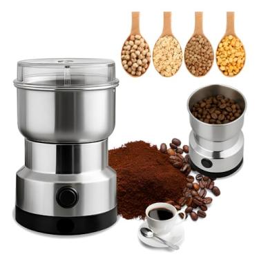 Imagem de Moedor de Café e Grãos Elétrico Compacto para Especiarias Multifuncional Rápido 110V Inox 150W Triturador Premium