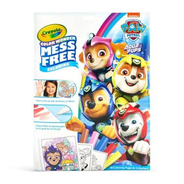 Imagem de Conjunto de colorir Crayola Color Wonder Paw Patrol Aqua Pups, mais de 20 unidades