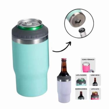Imagem de Copo Térmico inox Lançamento 5x1 420ml para Long Neck e Lata - BM, ver