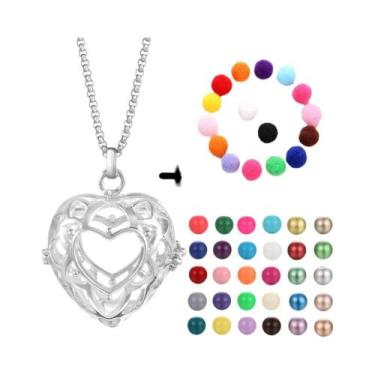 Imagem de Colar Difusor De Óleo Essencial Para Aromaterapia, Design De Gaiola De