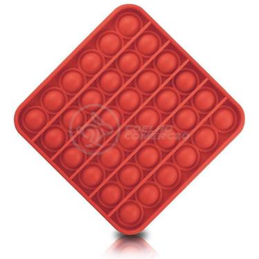Imagem de Pop It Quadrado Anti Sensor Vermelho