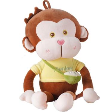 Imagem de Bichinho De Pelúcia Macaquinho 50cm Bene Casa Marrom