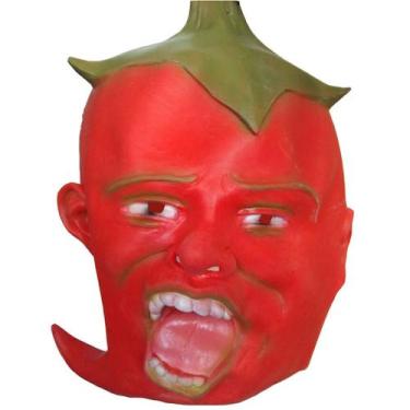 Imagem de Máscara de látex de pimenta vermelha para festa à fantasia de carnaval