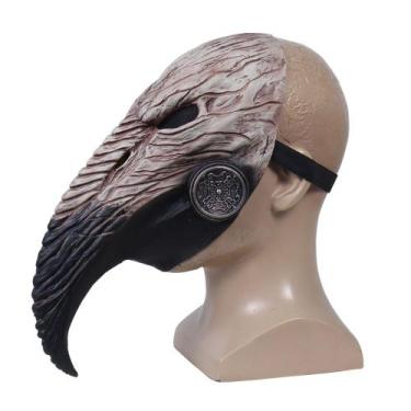 Imagem de Máscara de cosplay Plague Doctor Beak Latex Overhead Halloween - yiwei