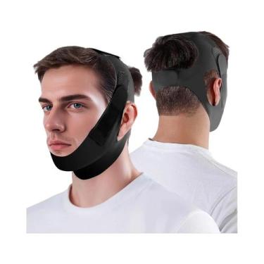Imagem de Máscara Reutilizável Para Lifting Facial Com Faixa Ajustável Em V Para