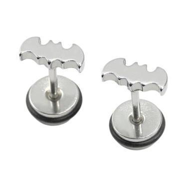 Imagem de Brincos De Aço Inoxidável Com Design De Morcego, Golfinho, Crânio, Rai