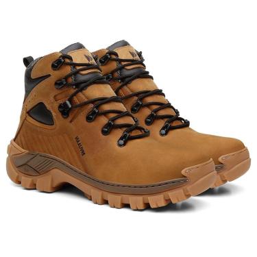 Imagem de Bota Masculina Adventure Coturno Tenis Couro Conforto Dia a Dia California-Masculino