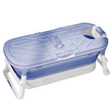 Imagem de Banheira Ofurô Dobrável para Adulto 340 L - KLOOF, Azul