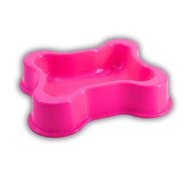 Imagem de Comedouro Pet Linha Osso (700ml) Cor Rosa FAMAPET
