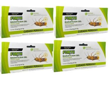 Imagem de 4 Forth Baraticida Gel Seringa De 10g Eficaz Contra Baratas