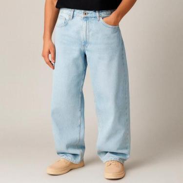 Imagem de Calça Baggy Masculina Larga Streetwear Estilo Street Larga Oversized C