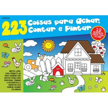 Imagem de 223 Coisas Para Achar, Contar e Pintar - LAFONTE, Sortido