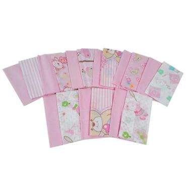 Imagem de 4 Fronhas 100% Algodão Berço 28x40cm Travesseiro Bebê - Dugu, Feminino