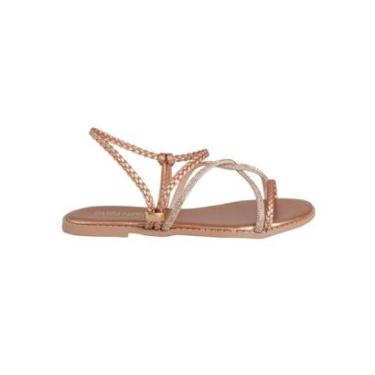Imagem de Sandália Rasteirinha Brilhos Marina Carvalho Feminino-Feminino