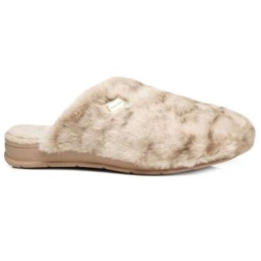 Imagem de Pantufa Feminina Pegada Atoalhada Bege - 266013-01, 36, Bege
