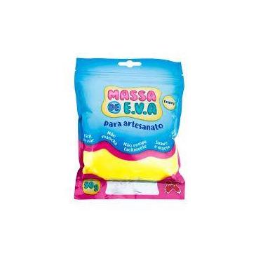Imagem de Massa de eva - cor amarelo 50 g make + - MAKE+