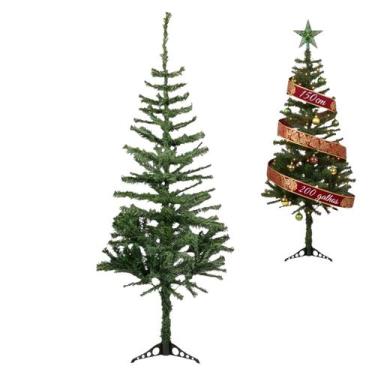 Imagem de Árvore De Natal Premium Cheia Pinheiro 150cm 200 Galhos Verde - Kadê
