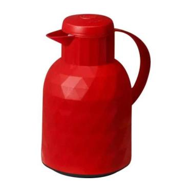 Imagem de Garrafa Térmica Com Gatilho Vermelha 1L N249115-7 - Quanhe