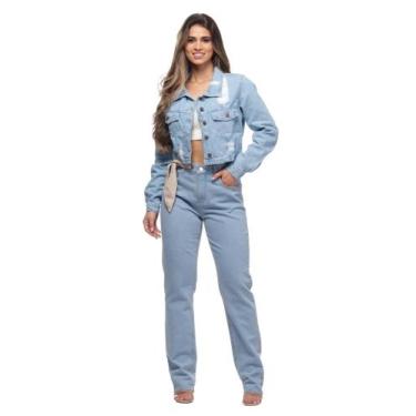 Imagem de Jaqueta Feminina Jeans Cropped Razon Jeans, GG